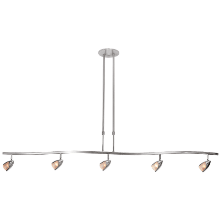 A large image of the Access Lighting 52033 Shown in Brushed Steel / Opal