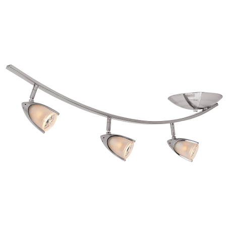 A large image of the Access Lighting 52034 Brushed Steel / Opal