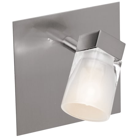 A large image of the Access Lighting 52141 Shown in Brushed Steel / Frosted / Clear