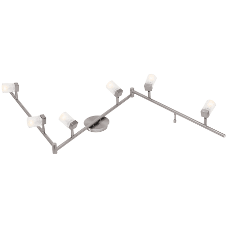 A large image of the Access Lighting 52146 Brushed Steel / Frosted / Clear