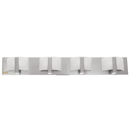 A large image of the Access Lighting 62034 Brushed Steel / Opal