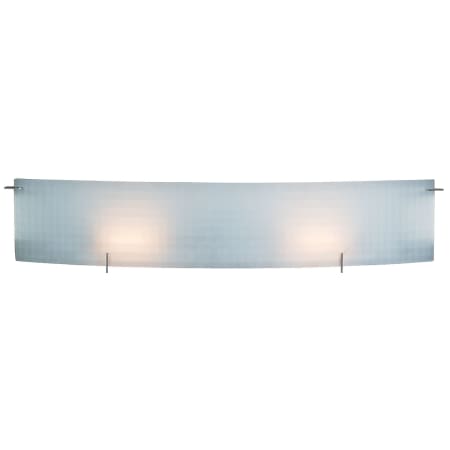 A large image of the Access Lighting 62053 Shown in Chrome / Checkered Frosted