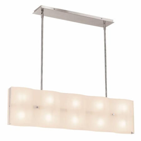 A large image of the Access Lighting 62071 Brushed Steel / Frosted