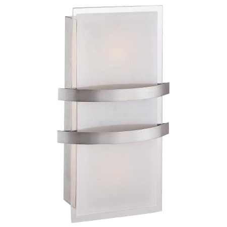 A large image of the Access Lighting 62218 Brushed Steel / Opal