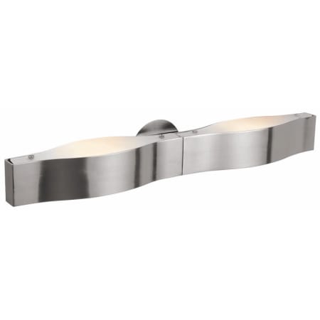 A large image of the Access Lighting 62312 Shown in Brushed Steel / Frosted