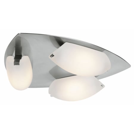 A large image of the Access Lighting 63953 Shown in Matte Chrome / Frosted