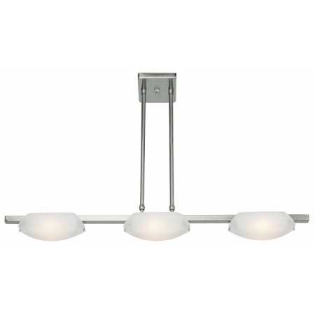 A large image of the Access Lighting 63957 Shown in Matte Chrome / Frosted