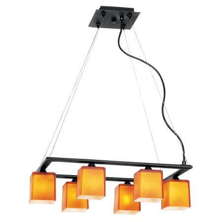 A large image of the Access Lighting 64016 Brushed Steel / Amber