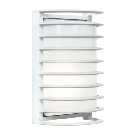 A large image of the Access Lighting 20010LEDDMGLP White / Ribbed Frosted