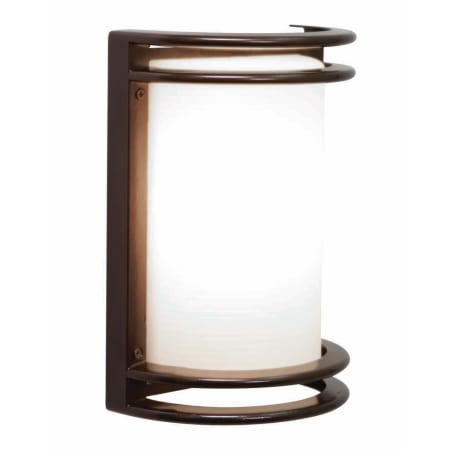 A large image of the Access Lighting 20302LEDMG Bronze / Red Frosted