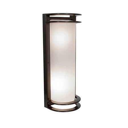 A large image of the Access Lighting 20344MGLED Bronze / Ribbed Frosted