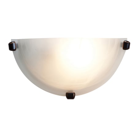 A large image of the Access Lighting 20417 Oil Rubbed Bronze / Alabaster
