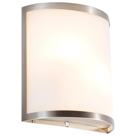 A large image of the Access Lighting 20439 Brushed Steel / Opal