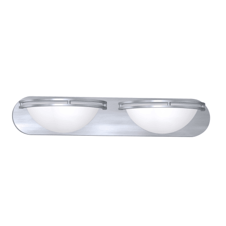 A large image of the Access Lighting 20452GU Brushed Steel / White