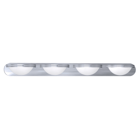 A large image of the Access Lighting 20454GU Brushed Steel / White