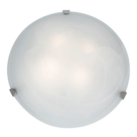 A large image of the Access Lighting 23021GU Brushed Steel / Alabaster