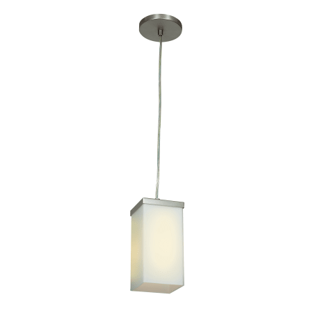 A large image of the Access Lighting 23638 Brushed Steel / Opal