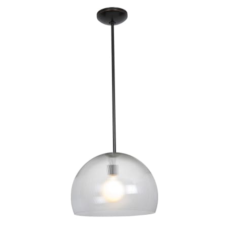 A large image of the Access Lighting 23760-2R-BRZ Bronze / Clear Prismatic Acrylic