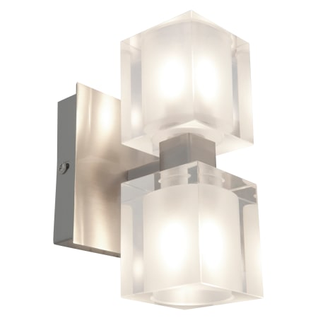 A large image of the Access Lighting 23906 Brushed Steel / Frosted / Clear