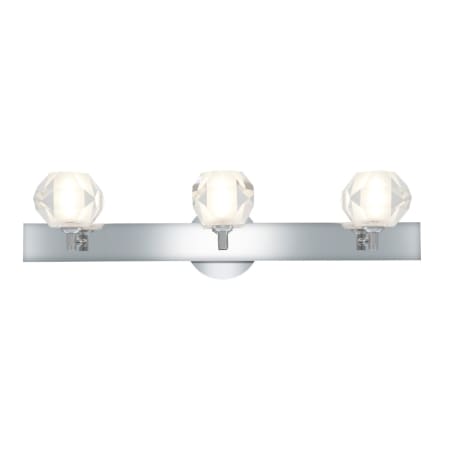 A large image of the Access Lighting 23911 Chrome / Frosted Crystal