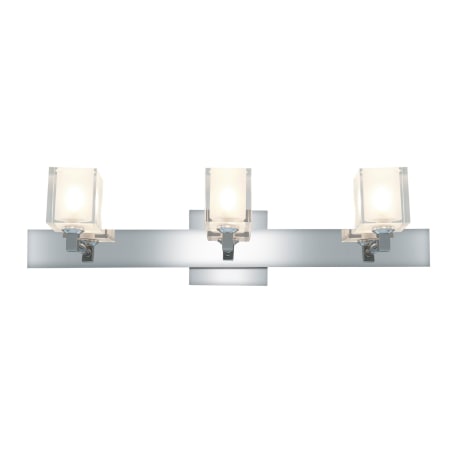 A large image of the Access Lighting 23917 Chrome / Frosted Crystal