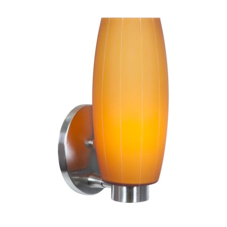 A large image of the Access Lighting 23970-BS Brushed Steel / Amber