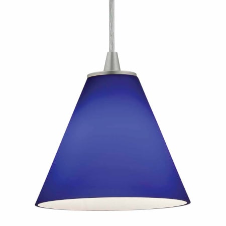 A large image of the Access Lighting 28004-1C Brushed Steel / Cobalt
