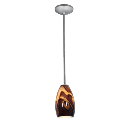 A large image of the Access Lighting 28012-1R Brushed Steel / Inca