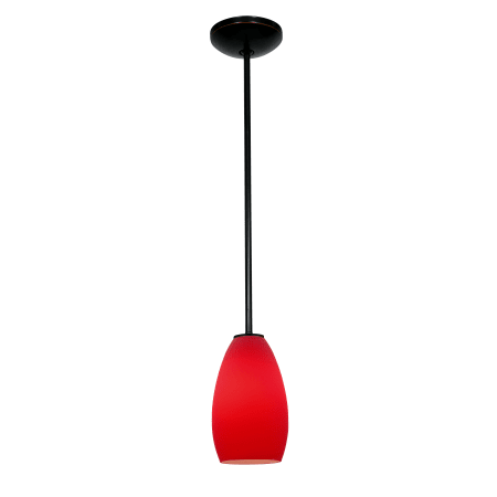 A large image of the Access Lighting 28012-3R/RED Oil Rubbed Bronze