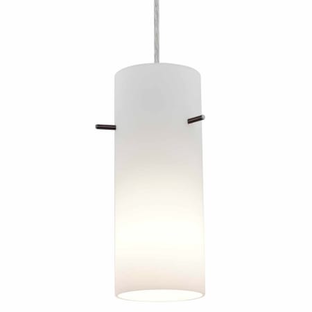A large image of the Access Lighting 28030-1C Brushed Steel / Opal