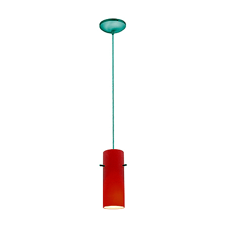 A large image of the Access Lighting 28030-3C/RED Brushed Steel