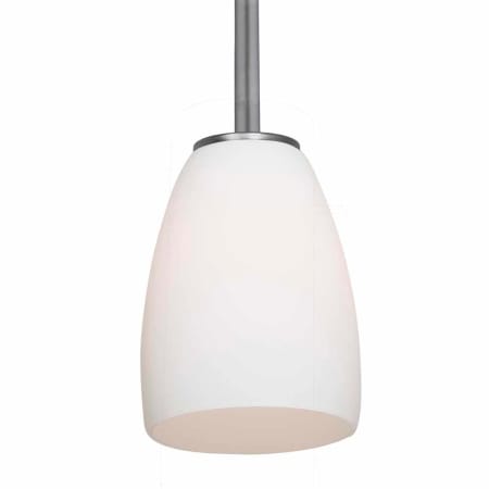 A large image of the Access Lighting 28069-1R Brushed Steel / Opal