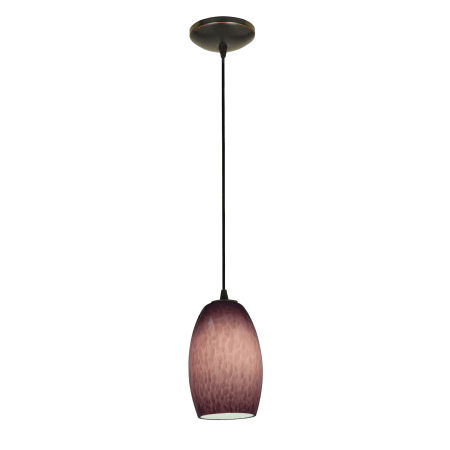 A large image of the Access Lighting 28078-1C Oil Rubbed Bronze / Plum Cloud