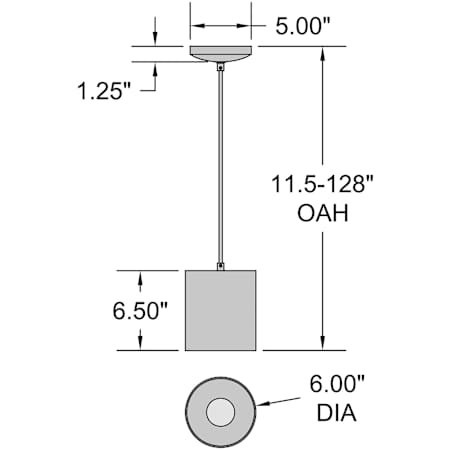 A large image of the Access Lighting 29006LEDDLP-C Alternate Image