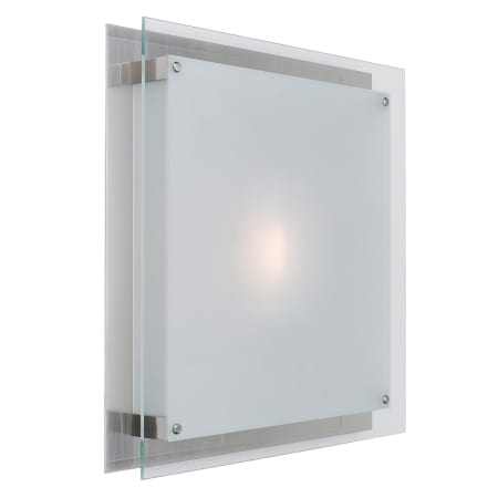 A large image of the Access Lighting 50031LED Brushed Steel / Frosted