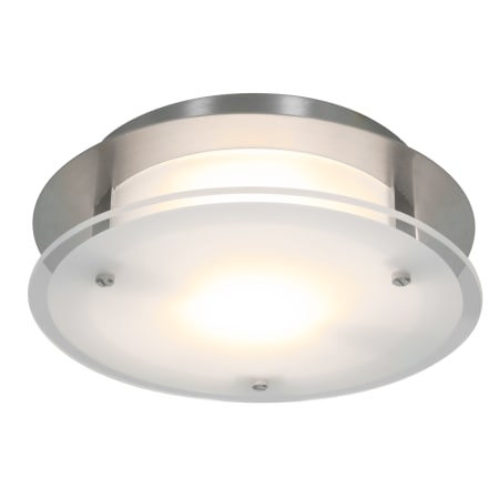 A large image of the Access Lighting 50036 Brushed Steel / Frosted