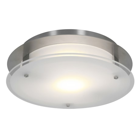 A large image of the Access Lighting 50037 Brushed Steel / Frosted