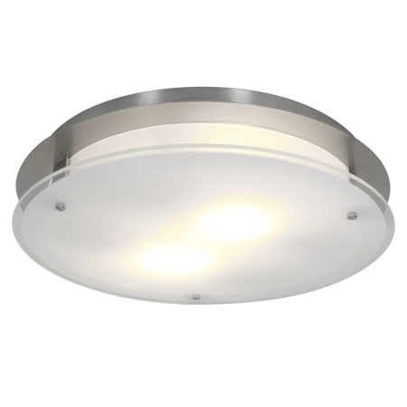 A large image of the Access Lighting 50038 Brushed Steel / Frosted