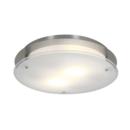 A large image of the Access Lighting 50038-LED Brushed Steel / Frosted