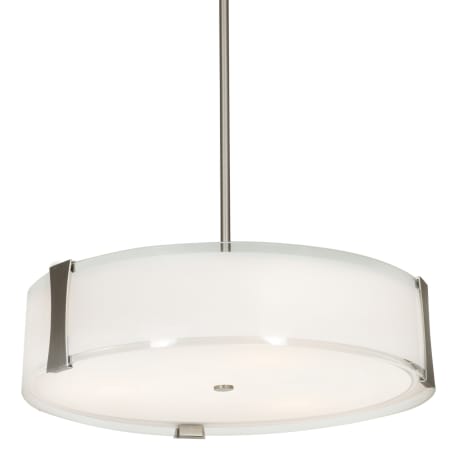 A large image of the Access Lighting 50123LEDDLP Brushed Steel / Opal
