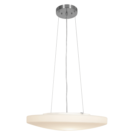 A large image of the Access Lighting 50163LEDD Brushed Steel / Opal