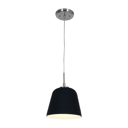 A large image of the Access Lighting 50169 Brushed Steel / Black