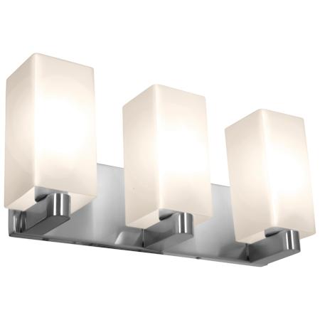 A large image of the Access Lighting 50177 Brushed Steel / Opal