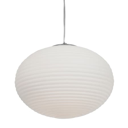 A large image of the Access Lighting 50180LEDDLP Brushed Steel / Opal