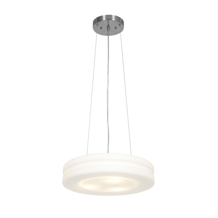 A large image of the Access Lighting 50190 Brushed Steel / Opal