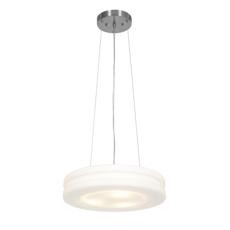 A large image of the Access Lighting 50191LEDD Brushed Steel / Opal