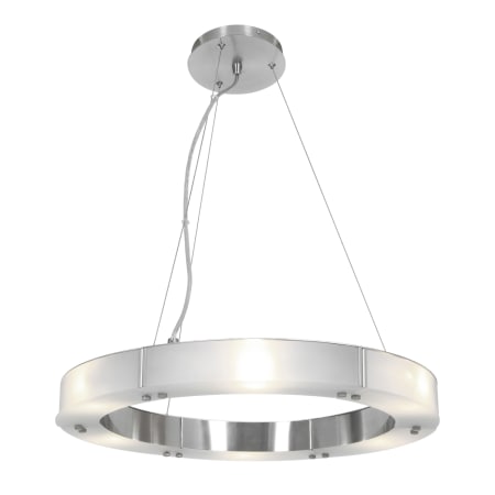 A large image of the Access Lighting 50465 Brushed Steel / Frosted