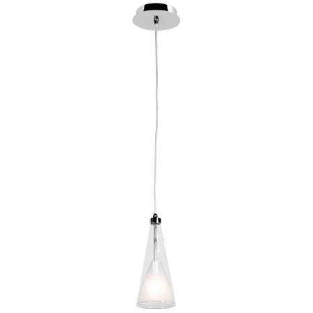 A large image of the Access Lighting 50543 Chrome / Clear Opal