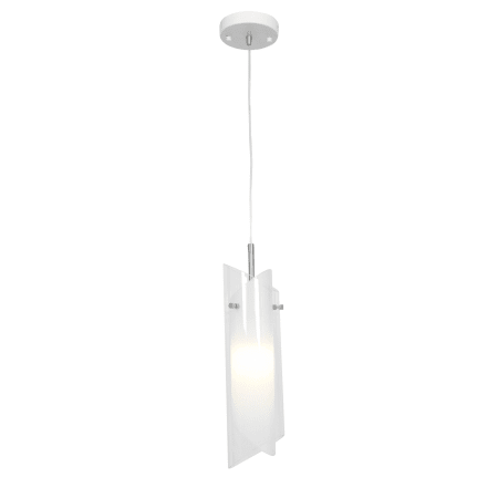 A large image of the Access Lighting 52062 Brushed Steel / Clear Opal