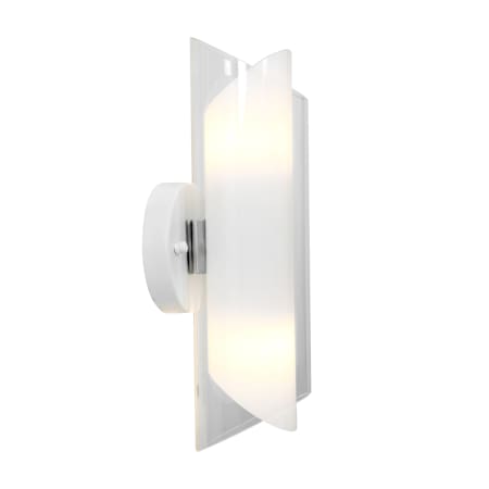 A large image of the Access Lighting 52063 Brushed Steel / Clear Opal
